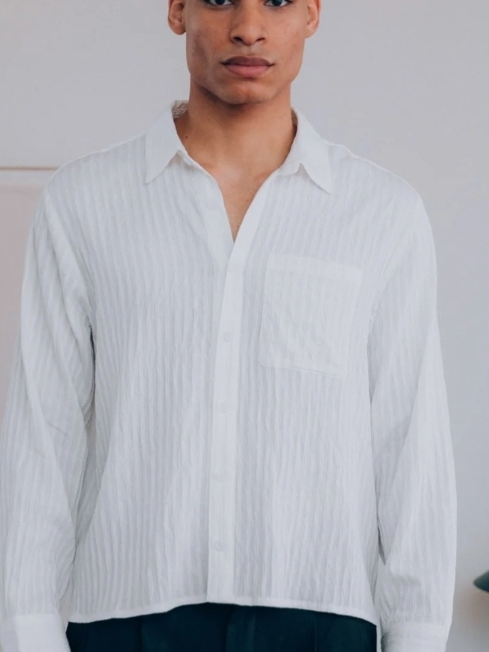 Lionel Lace Cotton Shirt Sz S New